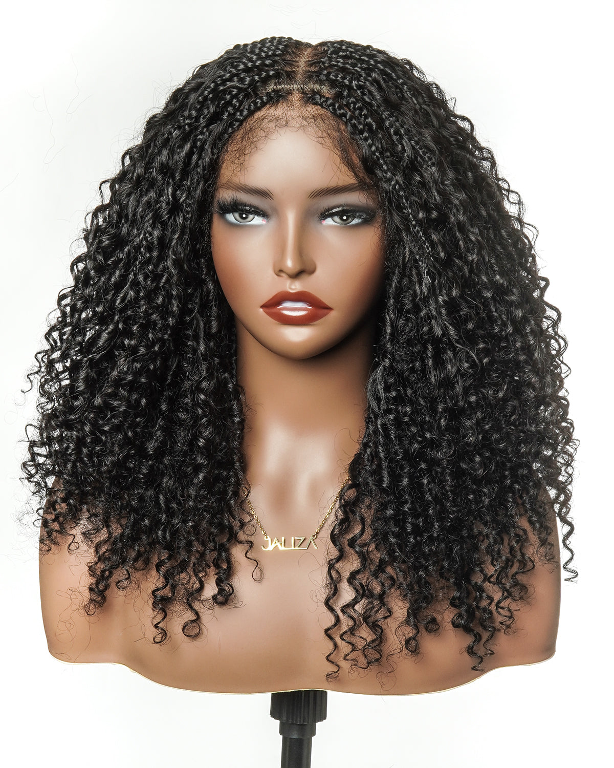 Lulu - Small Head Friendly Glueless Curly Boho Braided Wig (Small Cap Size for Petite Head)
