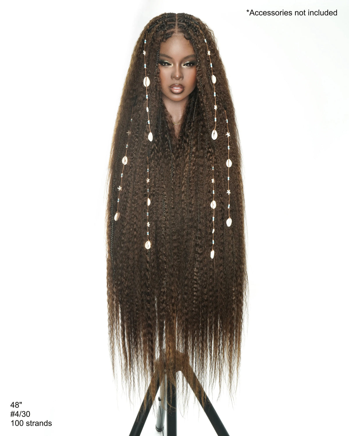 Celia Kinky Straight 48" Kinky Straight Bora Bora Braided Wig