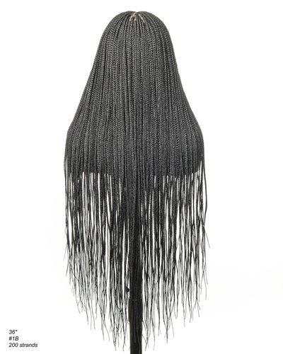 Micro Box Knotless Braided Wig 36" 200 Strands
