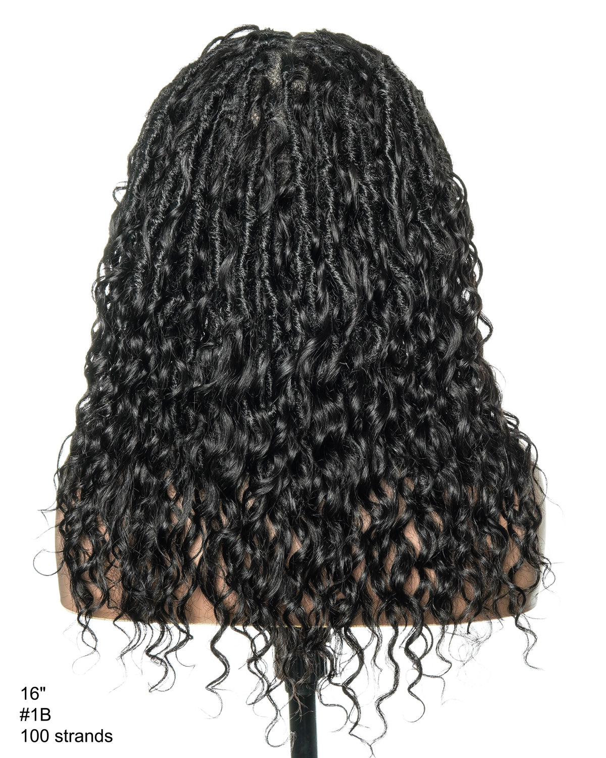 Salon-level Knotless Boho Locs Swiss HD Full Lace Human Hair Boho Curls Locs Wig