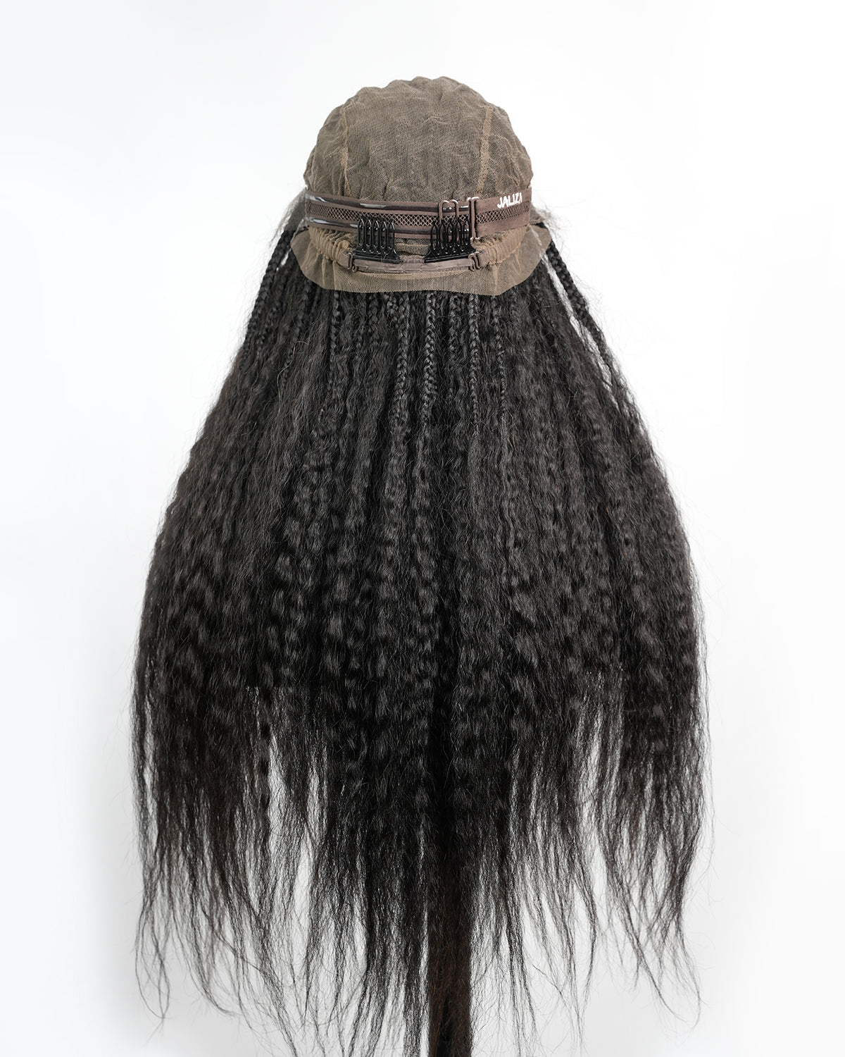 Makeda -  Kinky Straight Virgin Human Hair Ultra Full Boho Box Braided Wig