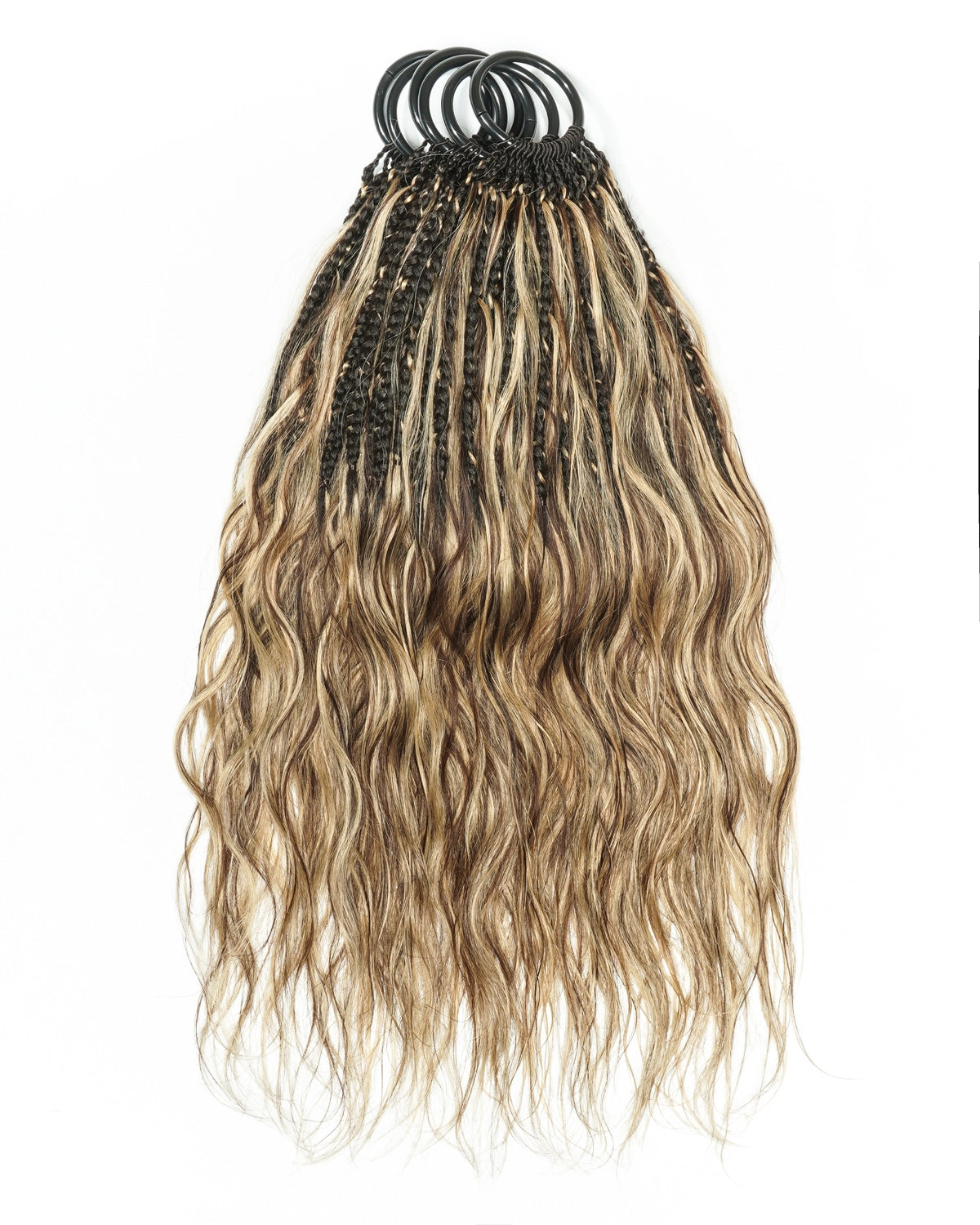 18" Ghost Loop™ Crochet Boho Braids With Body Wave Human Hair Curls