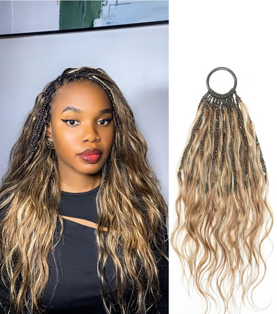 JALIZA 18 inch Blend 4&30&27 Body Wave Crochet Braids (Model - Front View)