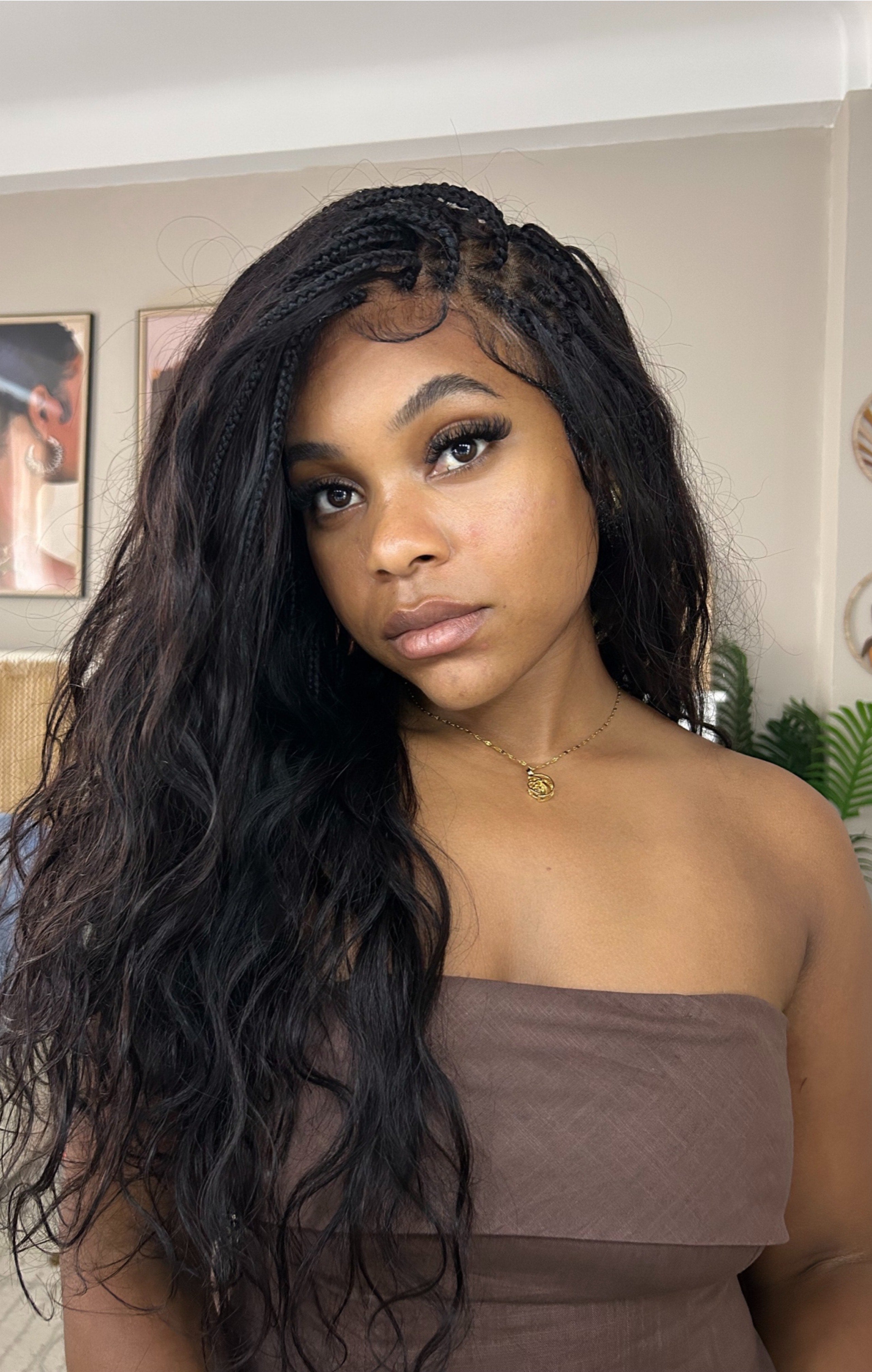 Michelle - 100% Virgin Human Hair HD Pre Bleached Full Lace Bora Bora Body Wave Boho Box Braided Wig