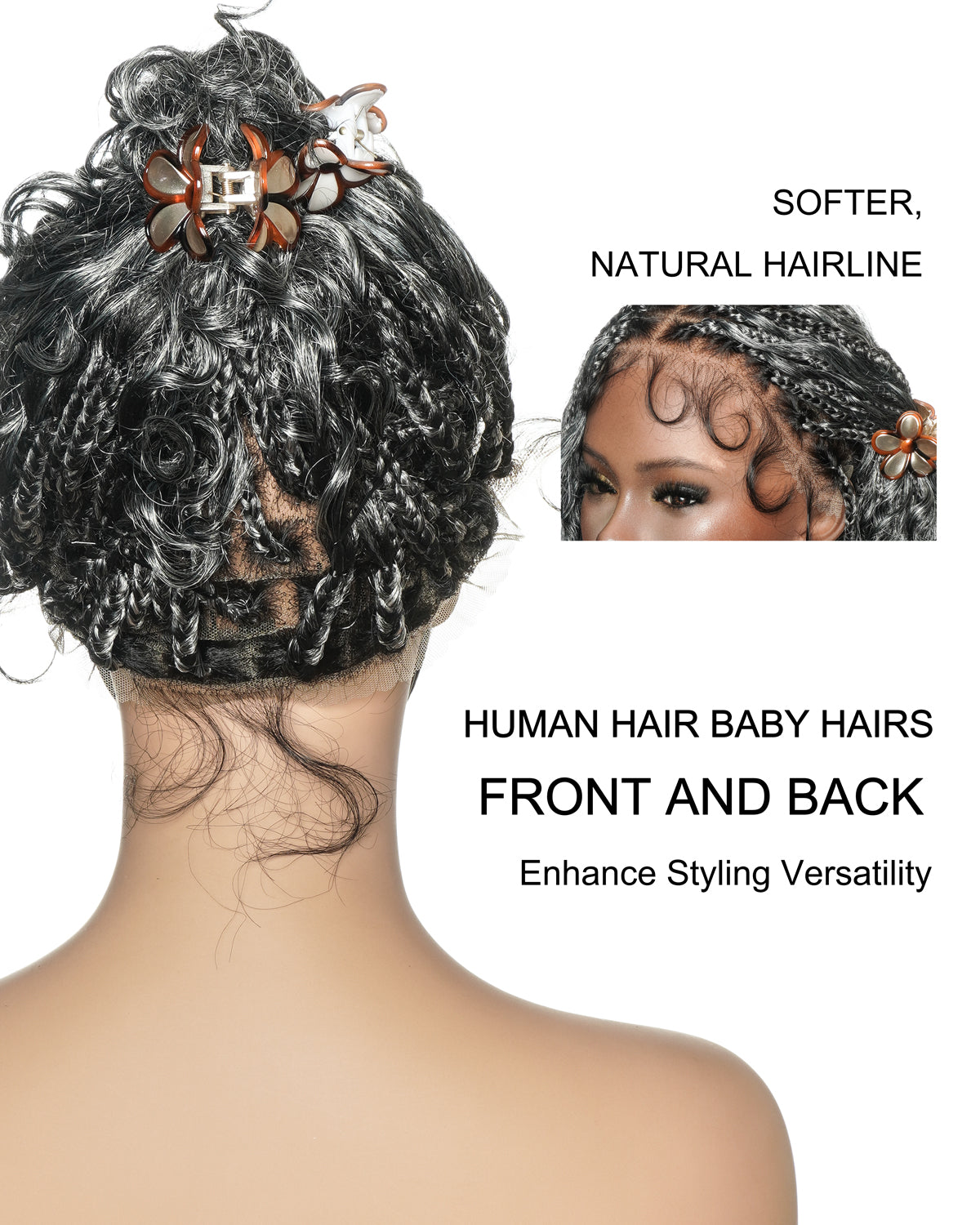 Nami Bob 12" - JALIZA Slip-On™ Water Wave Boho Box Braided Wig