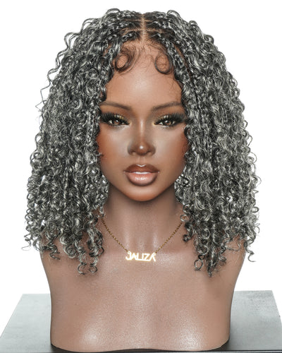 Nami Bob 12" - JALIZA Slip-On™ Water Wave Boho Box Braided Wig