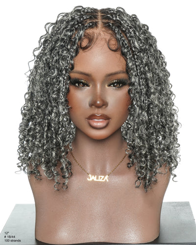 Nami Bob 12" - JALIZA Slip-On™ Water Wave Boho Box Braided Wig