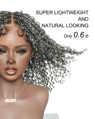 Nami Bob 12" - JALIZA Slip-On™ Water Wave Boho Box Braided Wig