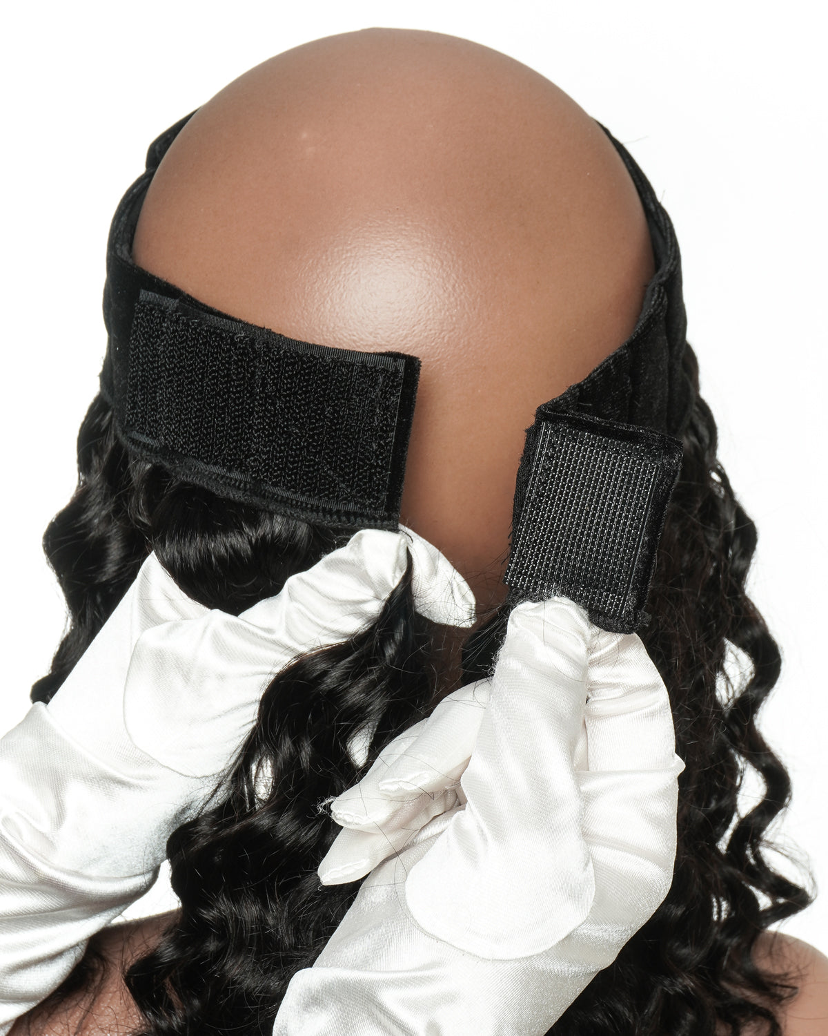 12" Glueless 100% Human Hair Headband Piece With Beanie