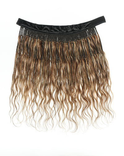 26" Glueless Boho Braids Band with Human Hair Body Wave Curls (Single Braid 22")