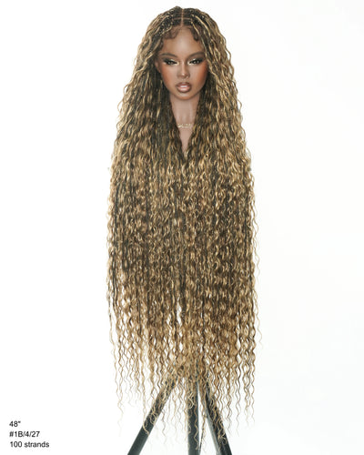 Celia Deep Wave 48" Full Lace Bora Bora Boho Box Braided Wig