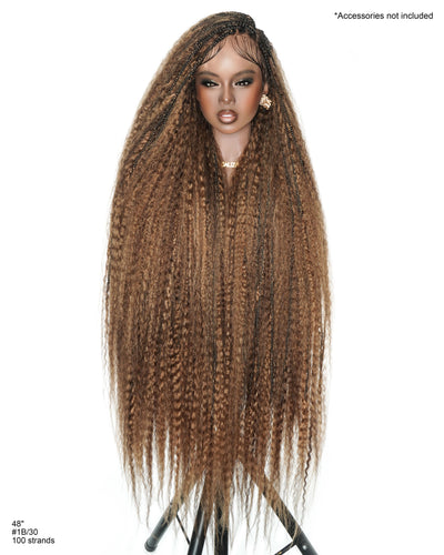 Celia Kinky Straight 48" Kinky Straight Bora Bora Braided Wig