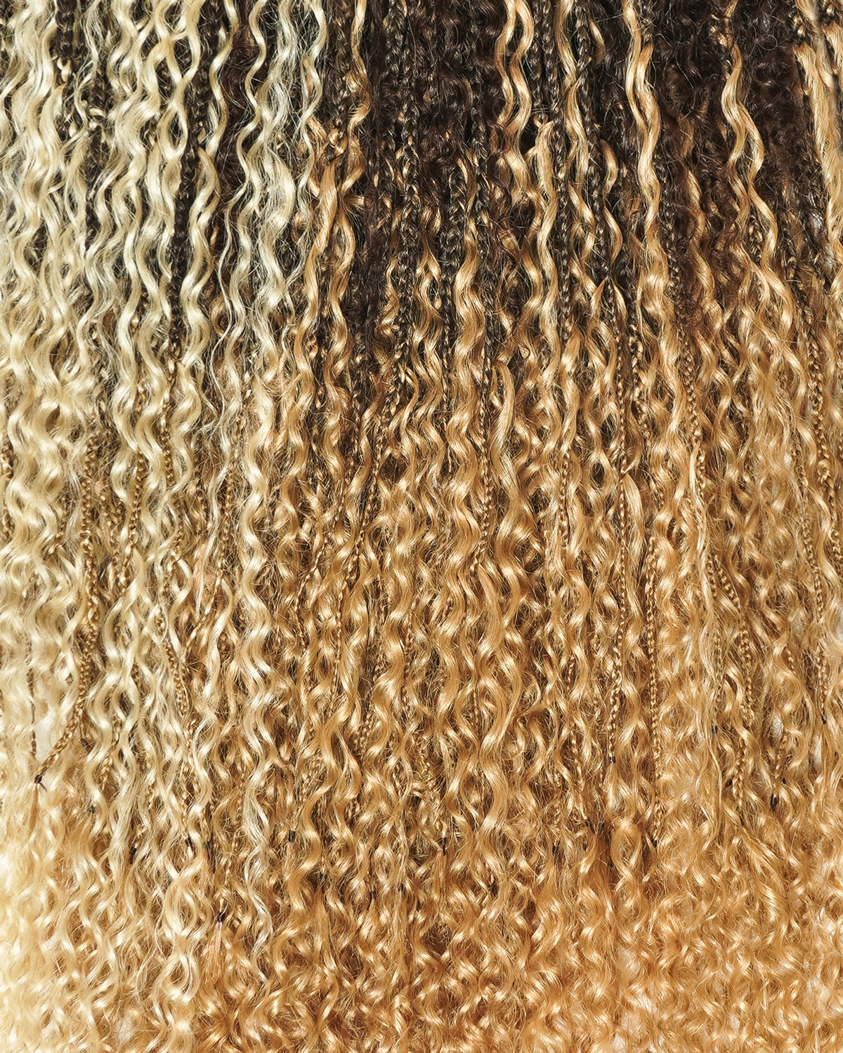 Solana Crochet Braids - 30" Mix Color #4 30 27 613 Pre Loop Crochet with Human Hair Boho Curls (110 Strands)