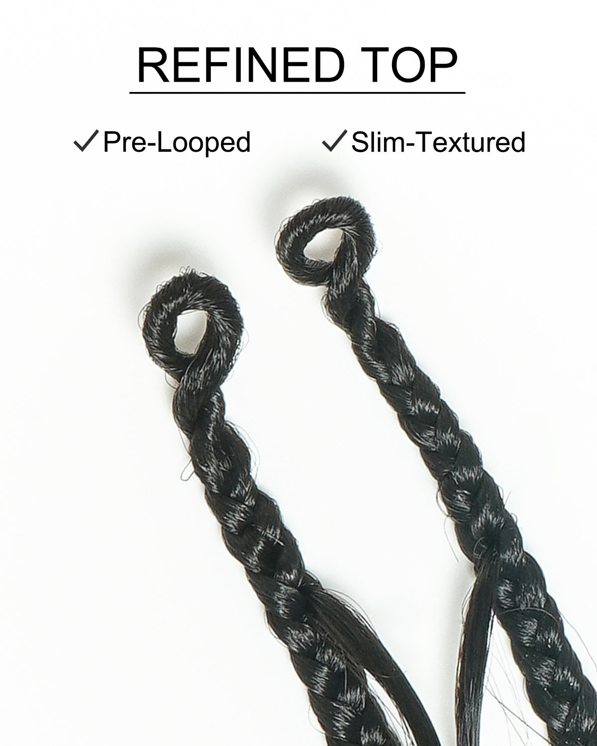 Small Pack 20 Strands Crochet Boho Braids - 12"-30" Deep Wave Human Hair Boho Curls ($20 Off as Add-On)