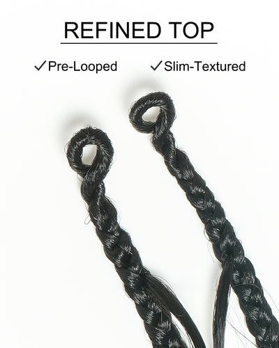 Small Pack 20 Strands Crochet Boho Braids - 12"-30" Deep Wave Human Hair Boho Curls ($20 Off as Add-On)