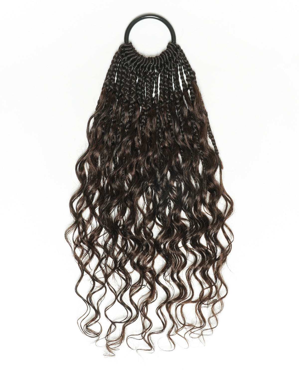 Small Pack 20 Strands Crochet Boho Braids - 12"-30" Deep Wave Human Hair Boho Curls ($20 Off as Add-On)