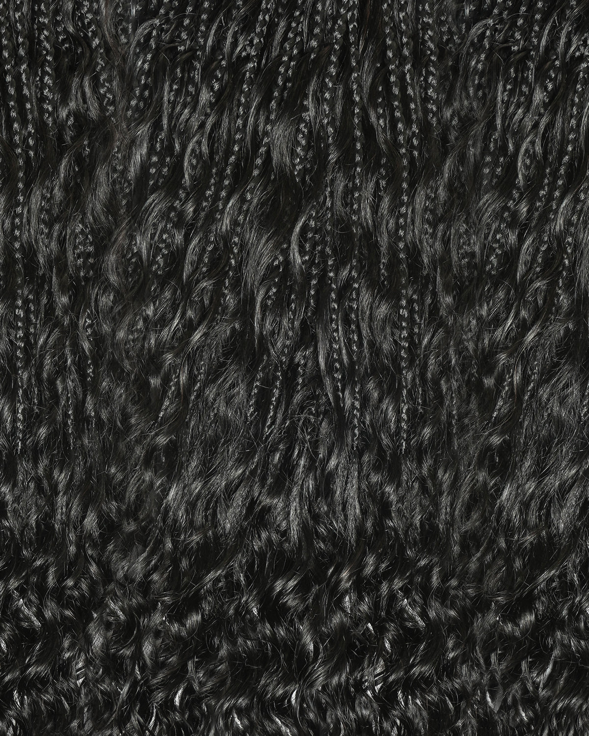 Ghost Loop™ Crochet Boho Braids With Water Wave Human Hair Curls