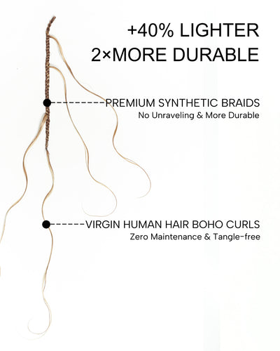 Bora Bora Crochet Boho Braids | Human Hair Miracle Body Wave