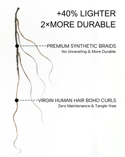 Bora Bora Crochet Boho Braids | Human Hair Miracle Body Wave