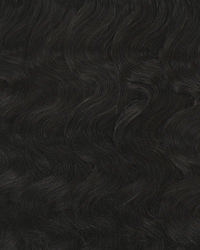 body wave human hair in natural black color