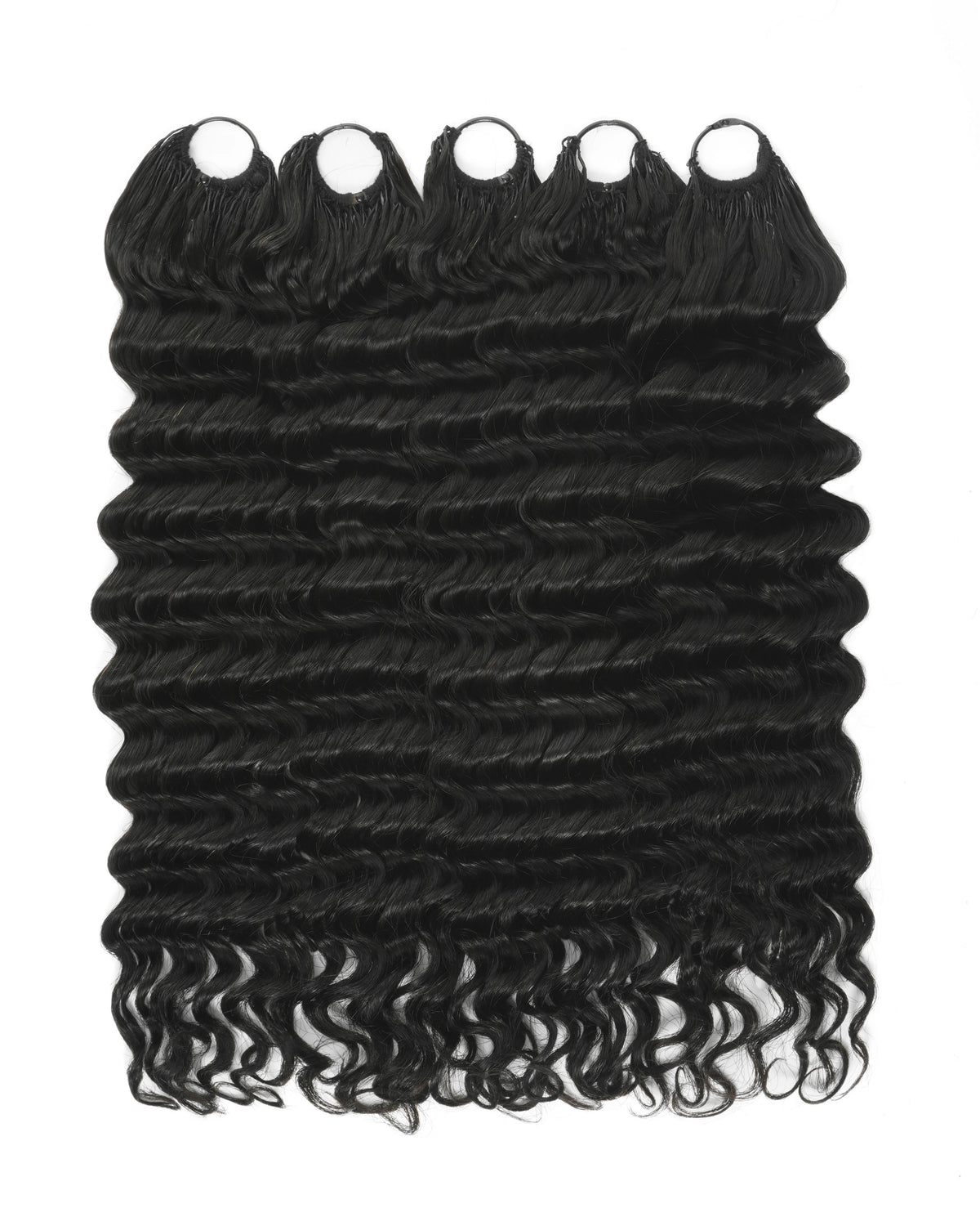 JALIZA crochet hair deep wave 18 inches black color