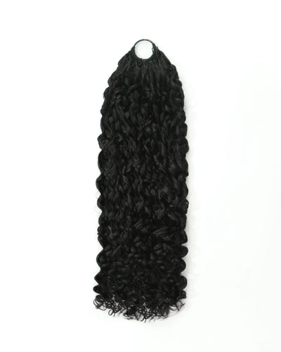 PrimeFlow™ Human Hair Kinky Straight Crochet Hair For Miracle Knots Boho Braids