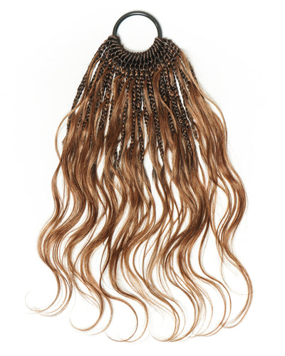 Small Pack 20 Strands Crochet Boho Braids - 12"-24" Loose Body Wave Human Hair Boho Curls ($20 Off as Add-On)