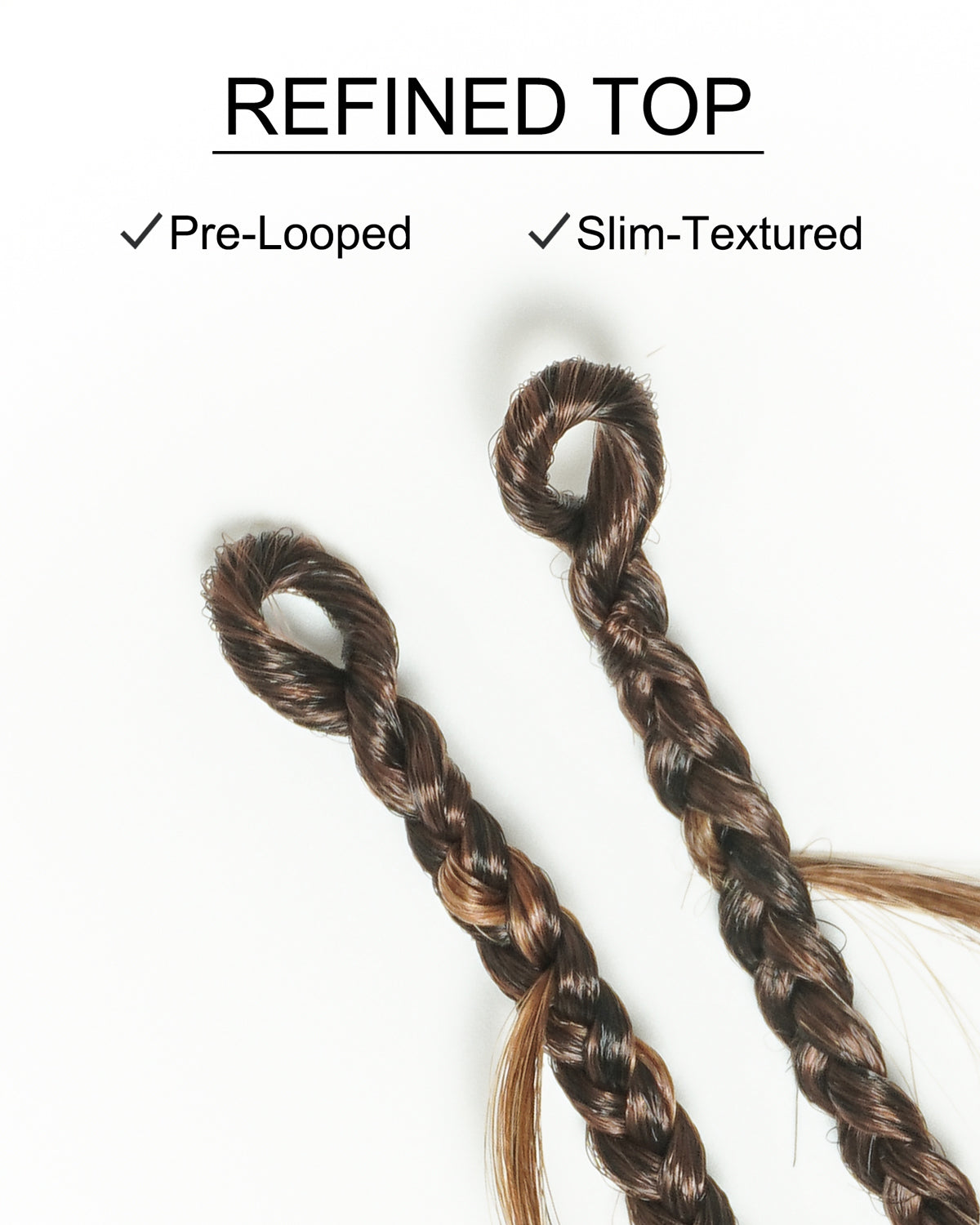 Small Pack 20 Strands Crochet Boho Braids - 12"-24" Loose Body Wave Human Hair Boho Curls ($20 Off as Add-On)
