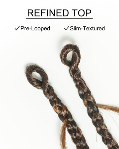 Small Pack 20 Strands Crochet Boho Braids - 12"-24" Loose Body Wave Human Hair Boho Curls ($20 Off as Add-On)