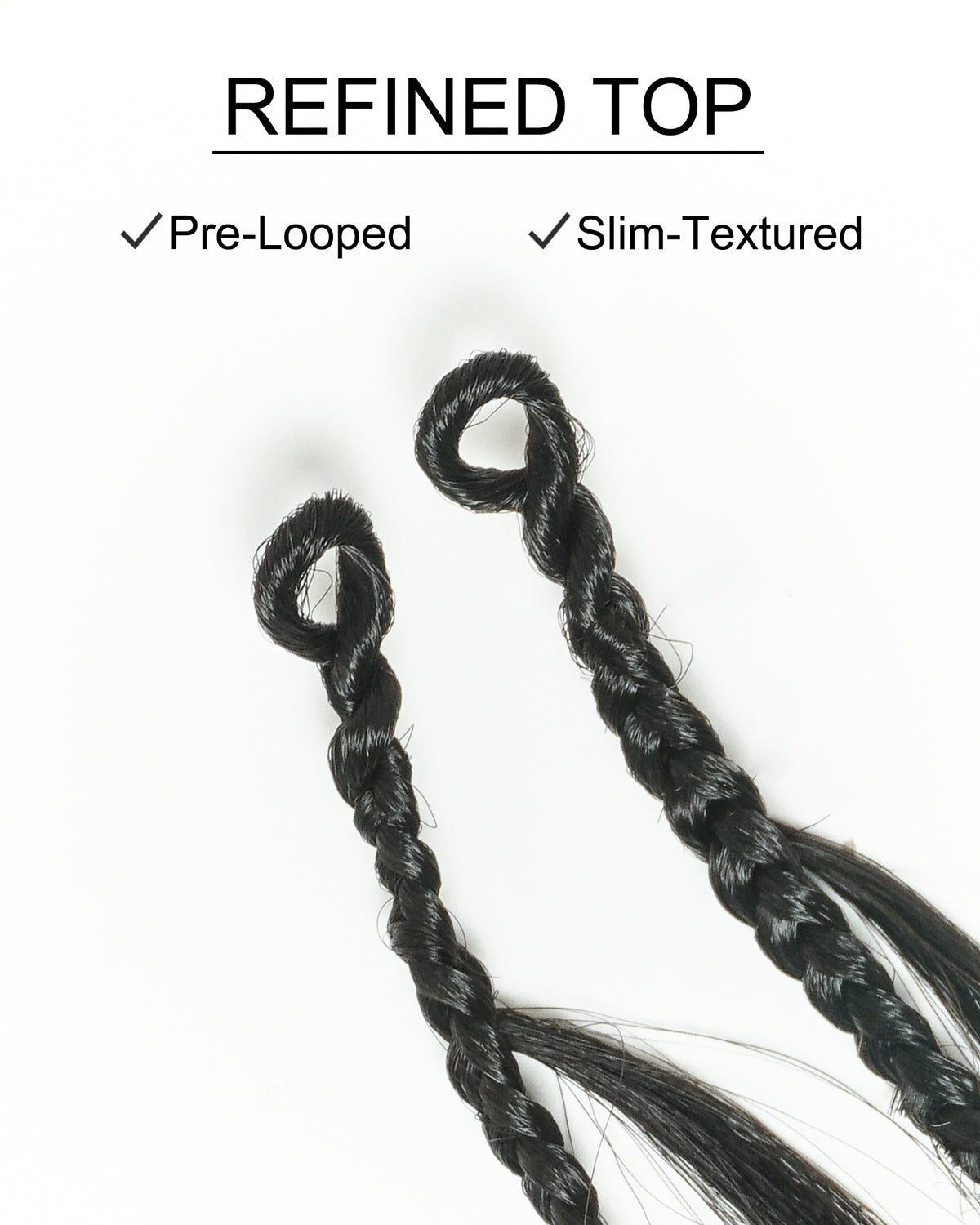 Michelle Crochet Braids - 12" Human Hair Body Wave Pre Loop (120 Strands)
