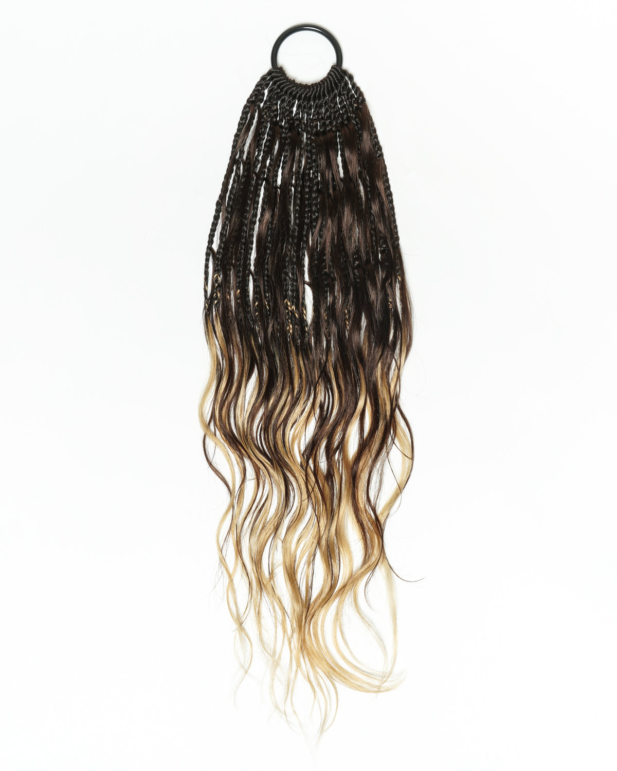 Custom Color Mix 24 Inch Body Wave Human Hair Boho Crochet Braids - Pre Loop