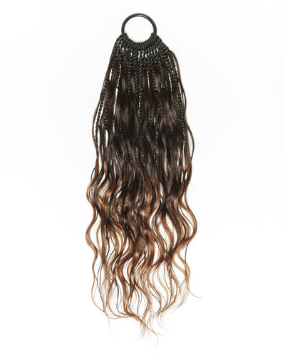 18" Ghost Loop™ Crochet Boho Braids With Body Wave Human Hair Curls