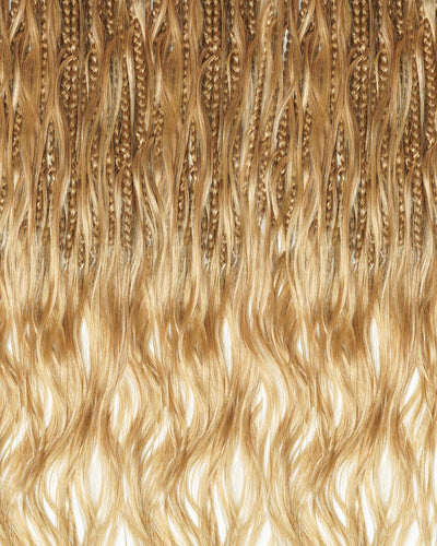 18" Ghost Loop™ Crochet Boho Braids With Body Wave Human Hair Curls