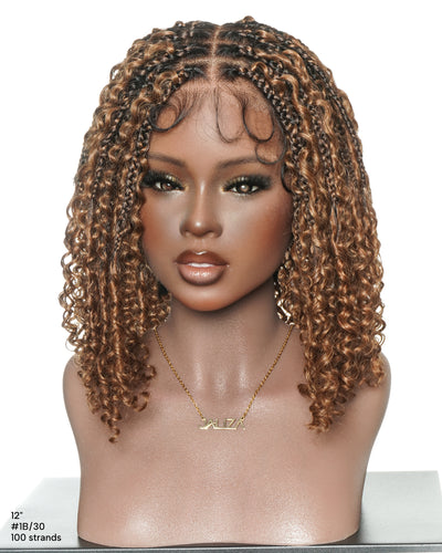 Lulu Bob 12" - JALIZA Slip-On™ Glueless Boho Box Braided Wig