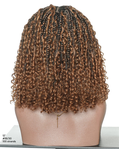 Lulu Bob 12" - JALIZA Slip-On™ Glueless Boho Box Braided Wig