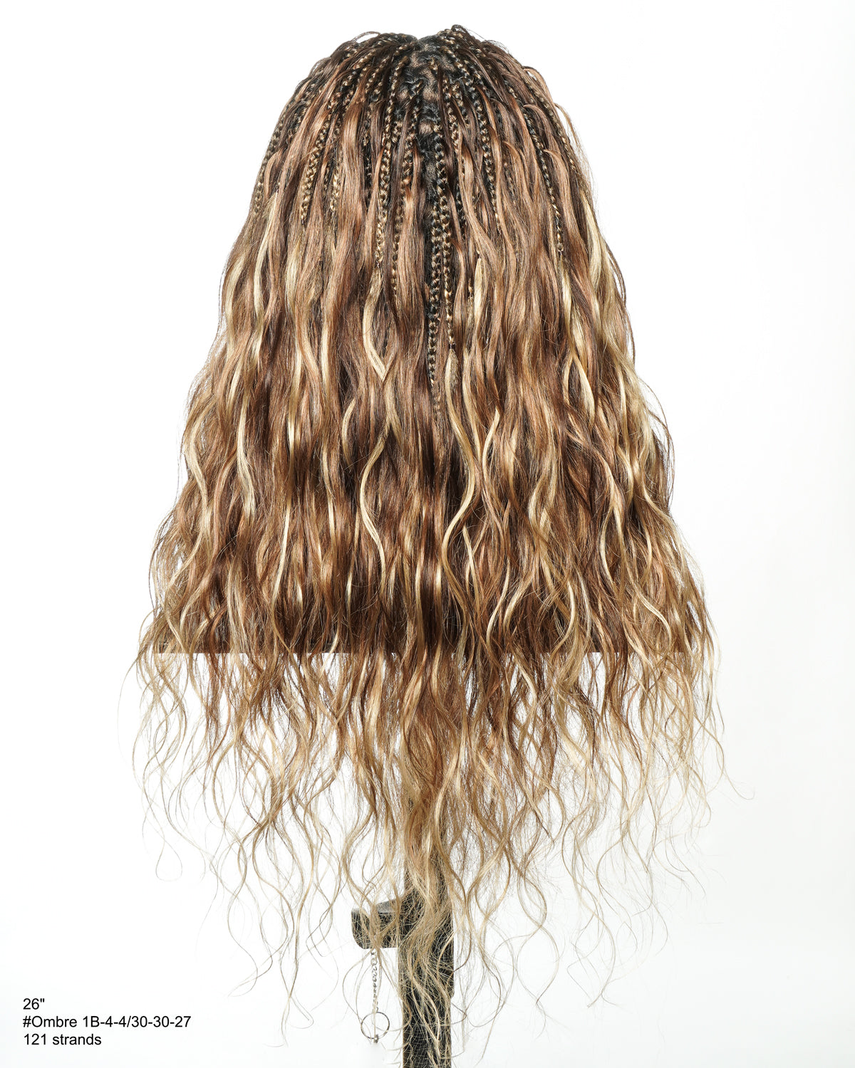 Faithfully Asia Design - 26" Balayage Color 4-30-27 Glueless Body Wave Bora Bora Boho Box Braided Wig