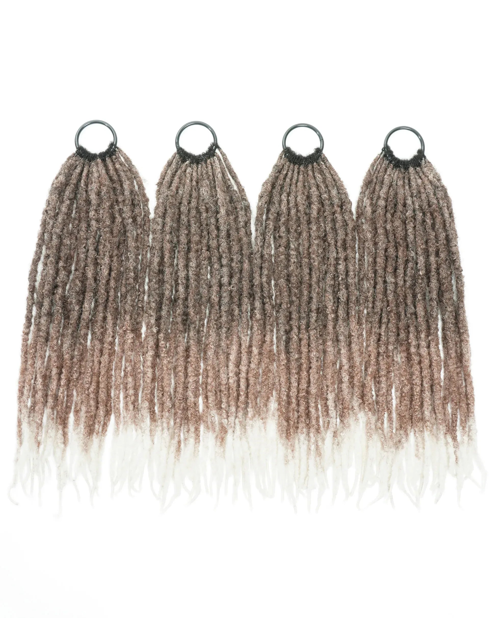 18" Crochet Faux Loc With Human Hair Top 80 Strands (Full Head)