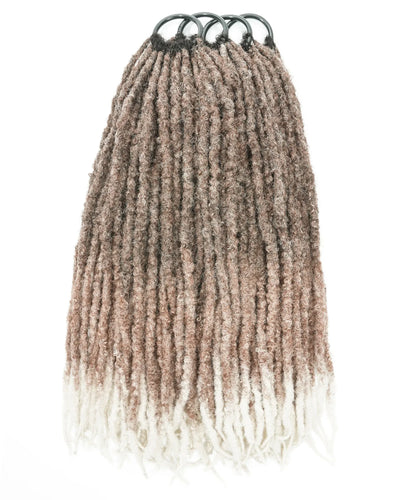 18" Crochet Faux Loc With Human Hair Top 80 Strands (Full Head)