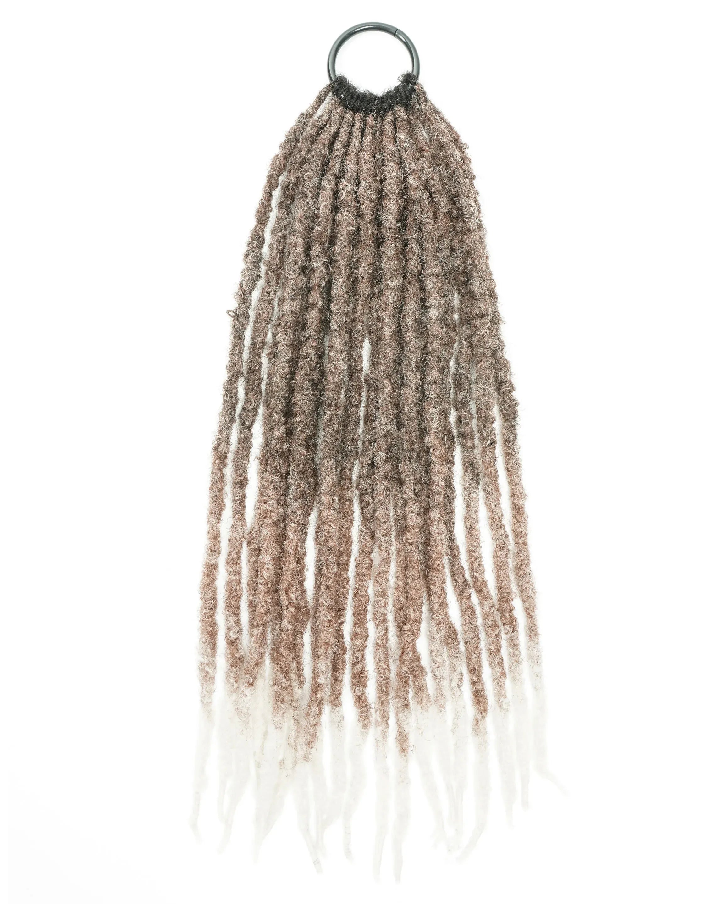 18" Crochet Faux Loc With Human Hair Top 80 Strands (Full Head)