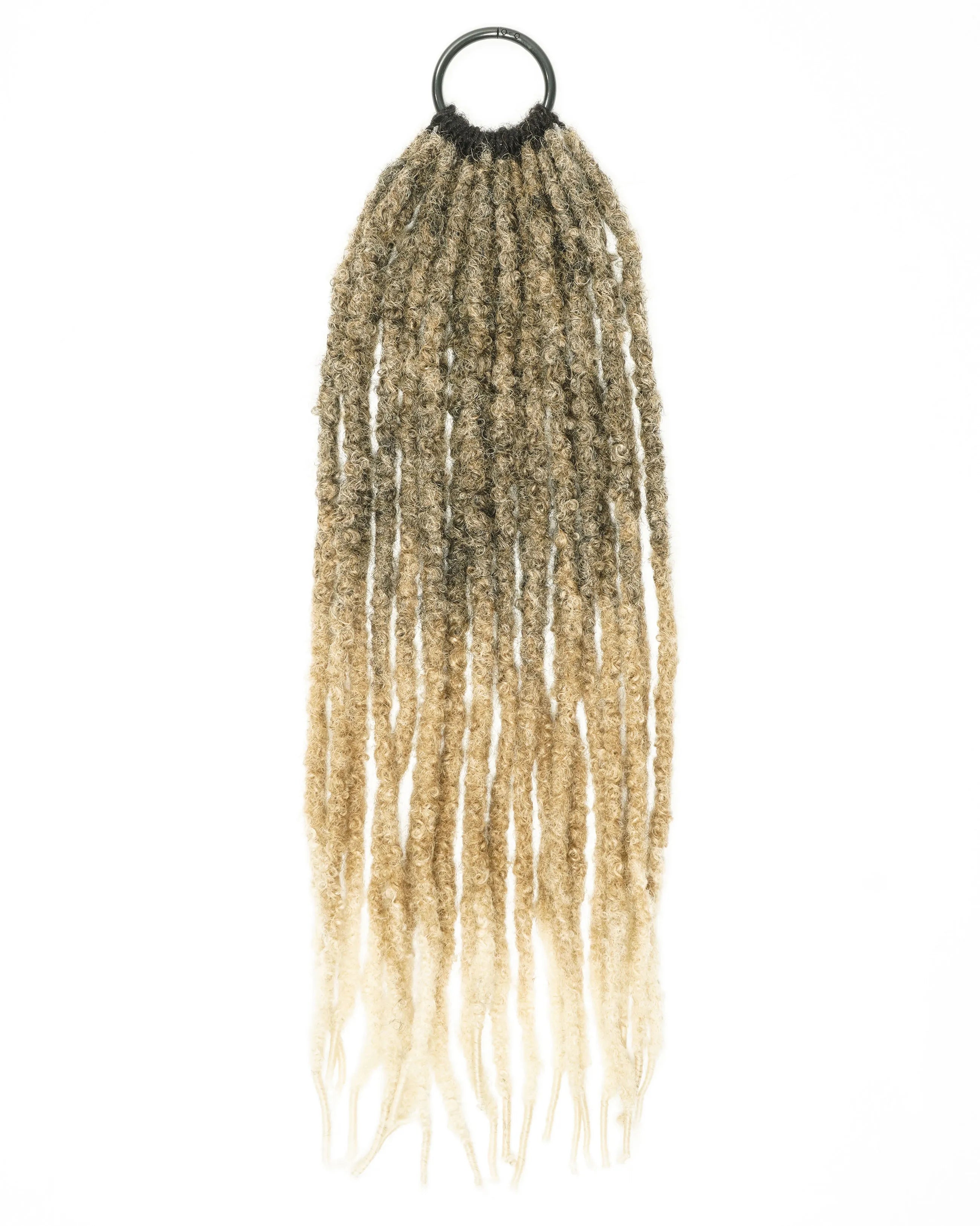18" Crochet Faux Loc With Human Hair Top 80 Strands (Full Head)