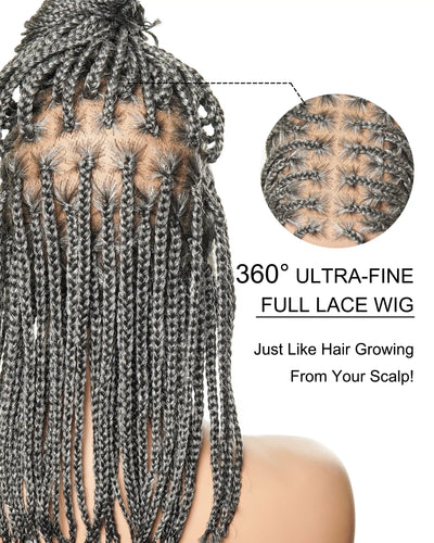 Swiss HD Full Lace Knotless Box Braided Wig