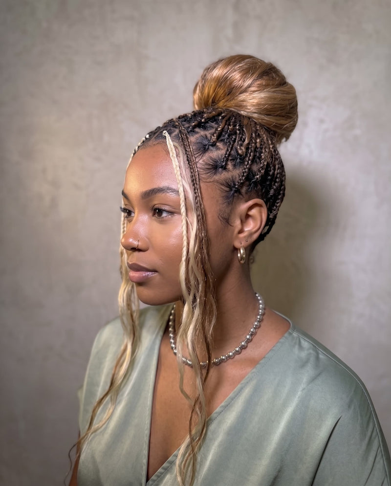Ghost Loop™ Crochet Boho Braids With Body Wave Human Hair Curls