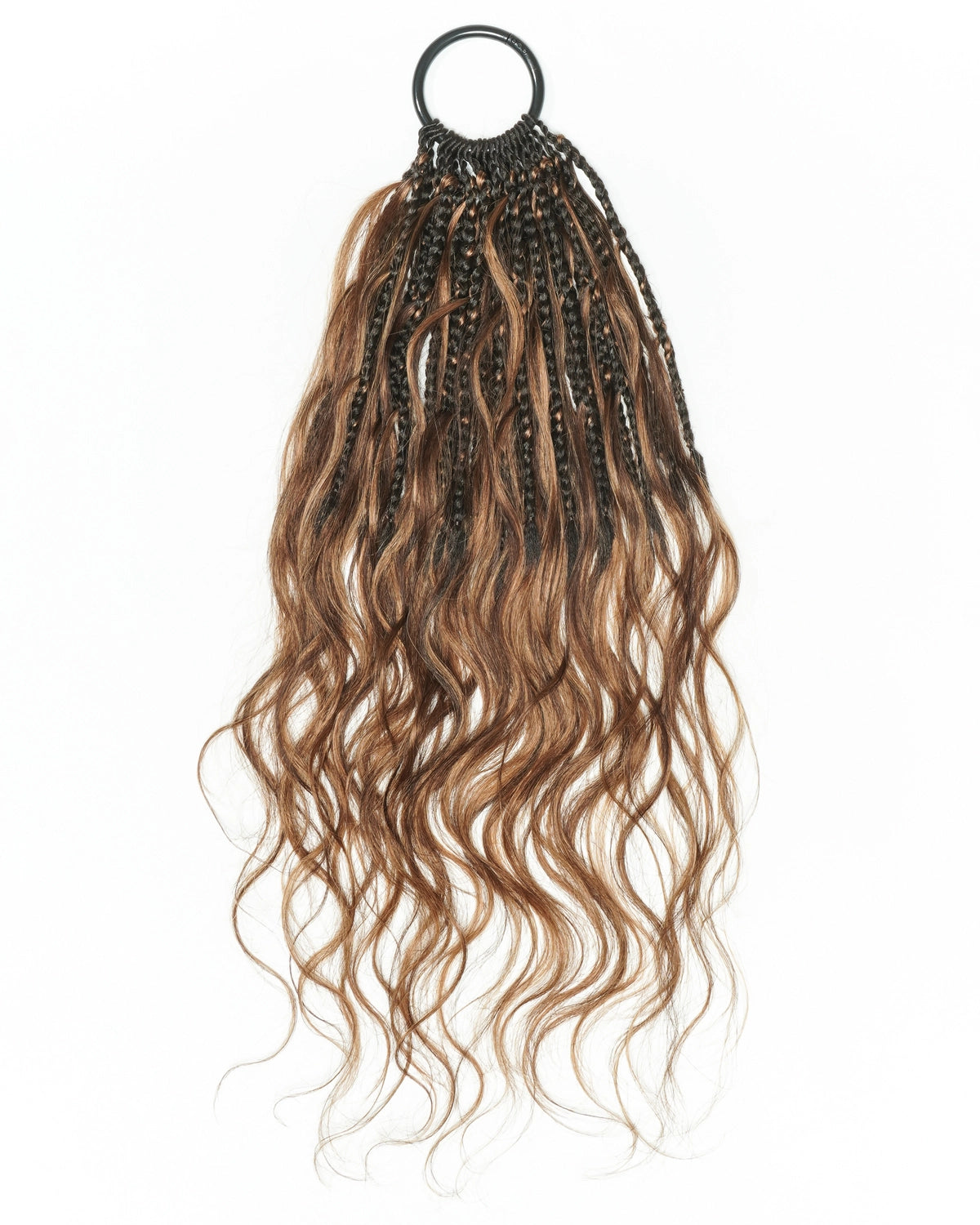 18" Ghost Loop™ Crochet Boho Braids With Body Wave Human Hair Curls