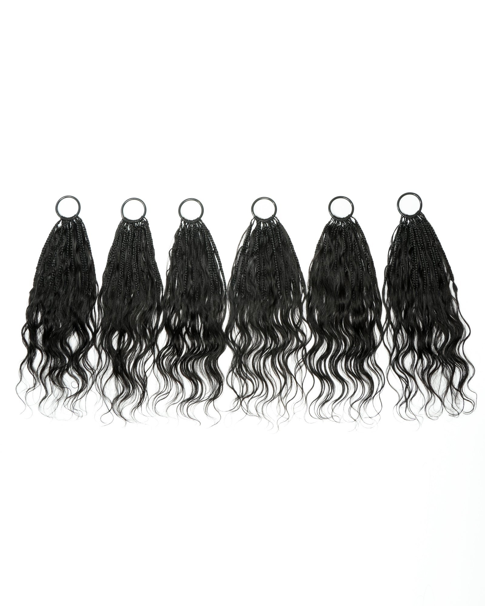 18" Ghost Loop™ Crochet Boho Braids With Body Wave Human Hair Curls