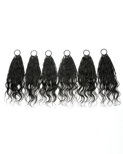 18" Ghost Loop™ Crochet Boho Braids With Body Wave Human Hair Curls