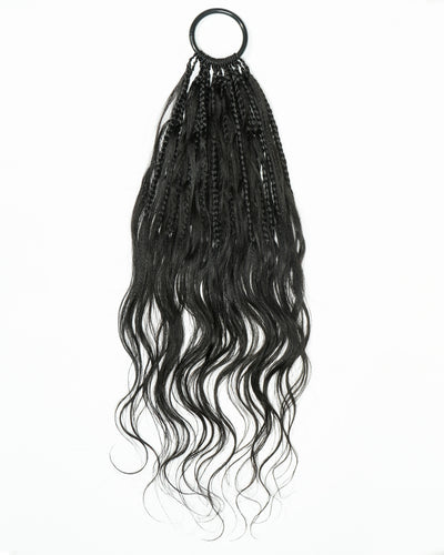 18" Ghost Loop™ Crochet Boho Braids With Body Wave Human Hair Curls