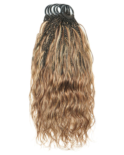 18" Ghost Loop™ Crochet Boho Braids With Body Wave Human Hair Curls