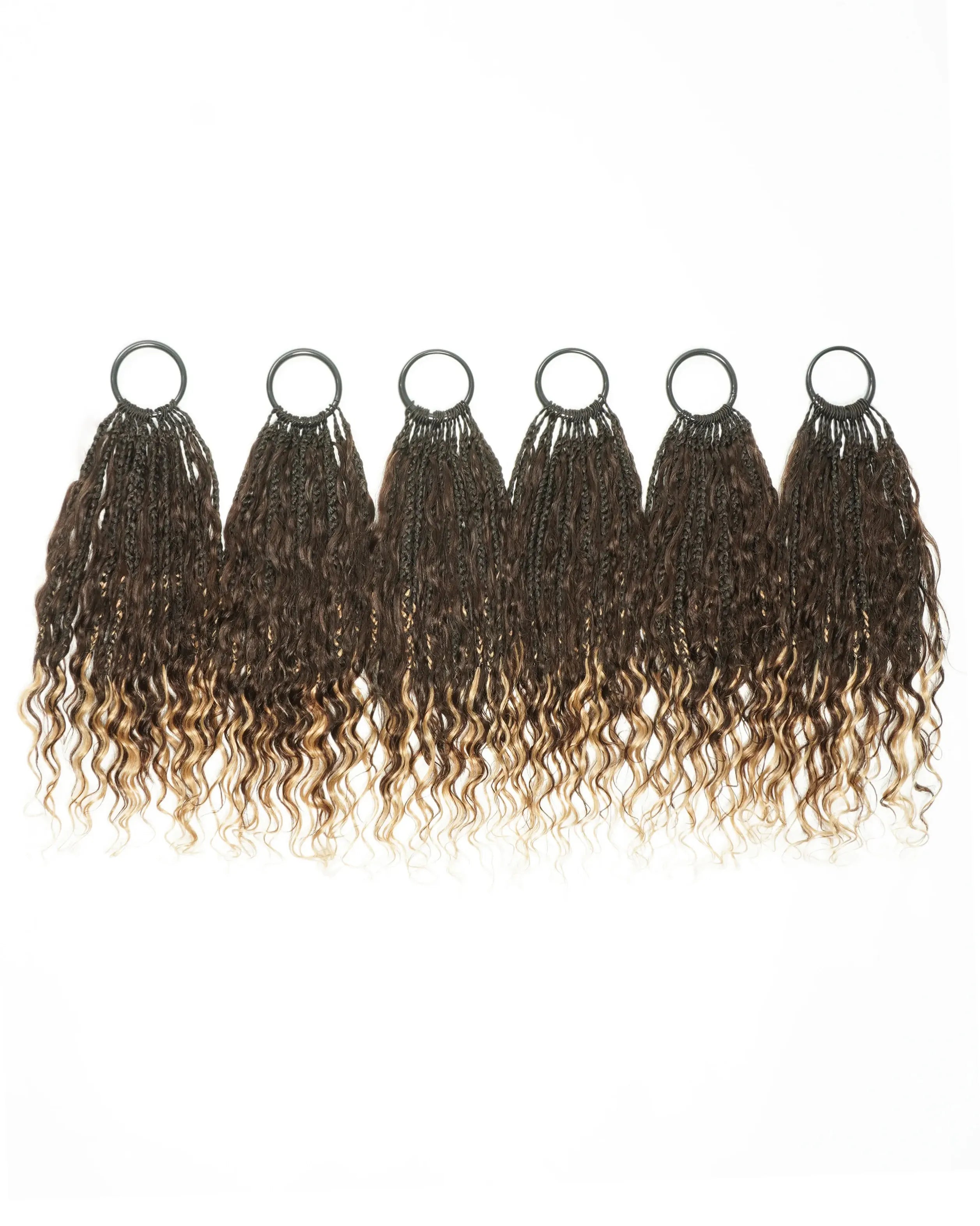 Ghost Loop™ Crochet Boho Braids With Human Hair Deep Wave Curls