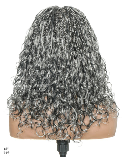 Coco - Glueless Salt & Pepper Boho Box Braided Wig