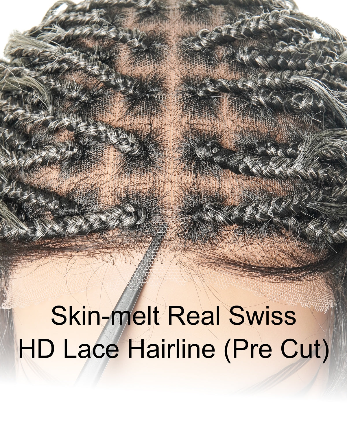 Coco - Glueless Salt & Pepper Boho Box Braided Wig